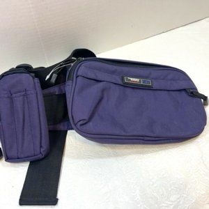 Travelers Club Sportgear Waist Pack Adjustable Belt Bag Nylon Purple 9x6